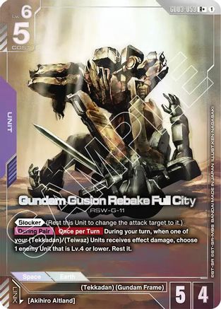 Gundam Gusion Rebake Full City (R+) - GD03-053 - R+