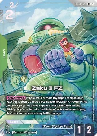 Zaku II FZ (R+) - GD03-020 - R+