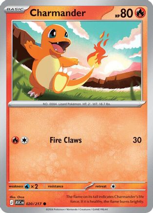 Charmander - 020 - Common - Reverse Holofoil