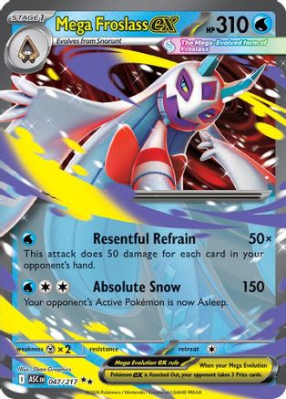 Mega Froslass ex - 047/217 - Double Rare - Holofoil