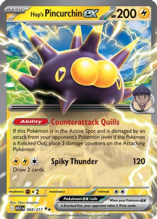 Hop's Pincurchin ex - 068 - Double Rare - Holofoil