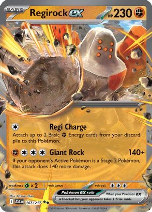 Regirock ex - 107 - Double Rare - Holofoil