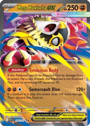 Mega Hawlucha ex - 116/217 - Double Rare - Holofoil