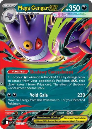 Mega Gengar ex - 125/217 - Double Rare - Holofoil