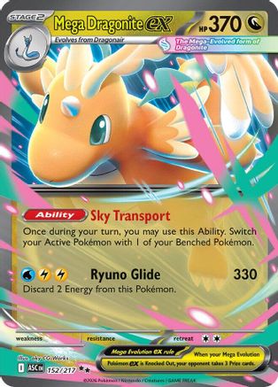 Mega Dragonite ex - 152/217 - Double Rare - Holofoil