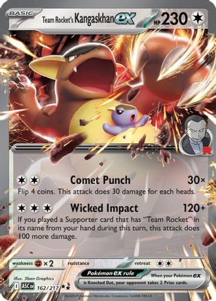 Team Rocket's Kangaskhan ex - 162 - Double Rare - Holofoil
