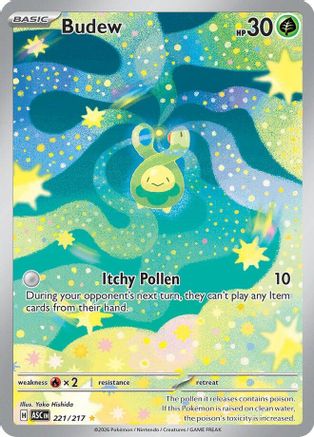 Budew - 221/217 - Illustration Rare - Holofoil