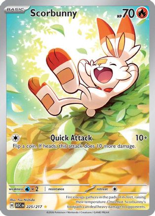 Scorbunny - 225/217 - Illustration Rare - Holofoil