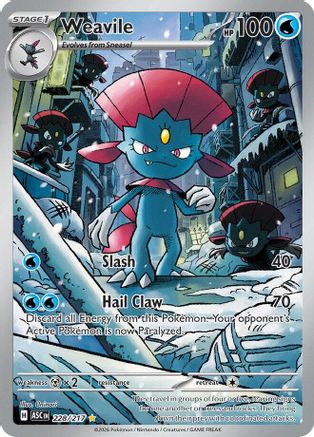 Weavile - 228/217 - Illustration Rare - Holofoil
