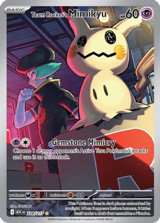 Team Rocket's Mimikyu - 238/217 - Illustration Rare - Holofoil