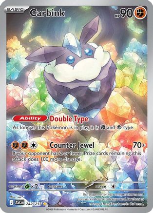 Carbink - 242/217 - Illustration Rare - Holofoil