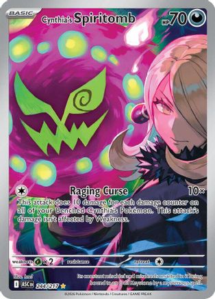 Cynthia's Spiritomb - 244/217 - Illustration Rare - Holofoil