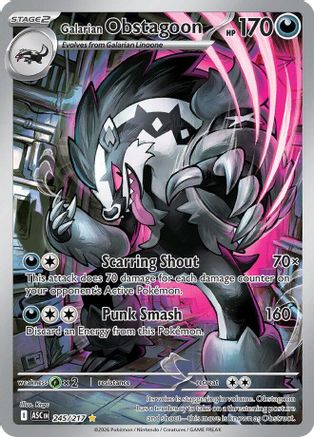 Galarian Obstagoon - 245/217 - Illustration Rare - Holofoil