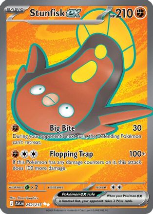 Stunfisk ex - 252/217 - Ultra Rare - Holofoil