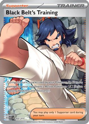 Black Belt's Training - 255 - Ultra Rare - Holofoil