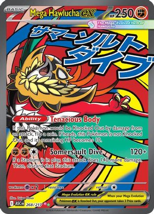 Mega Hawlucha ex - 268/217 - Mega Attack Rare - Holofoil