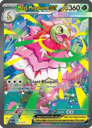 Mega Meganium ex - 272/217 - Special Illustration Rare - Holofoil