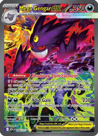 Mega Gengar ex - 284/217 - Special Illustration Rare - Holofoil