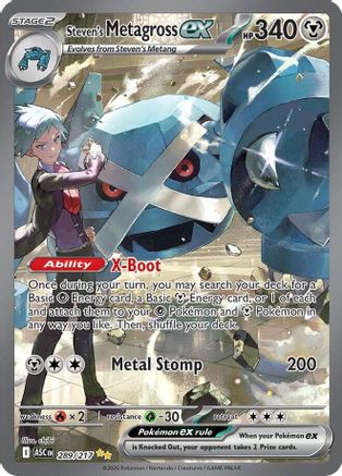 Steven's Metagross ex - 289 - Special Illustration Rare - Holofoil