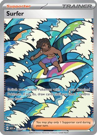 Surfer - 293/217 - Special Illustration Rare - Holofoil