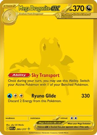 Mega Dragonite ex - 295/217 - Mega Hyper Rare - Holofoil