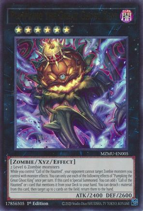 Pumpking the Great Ghost King - MZMU-EN005 -  Maze of Muertos 1st Edition