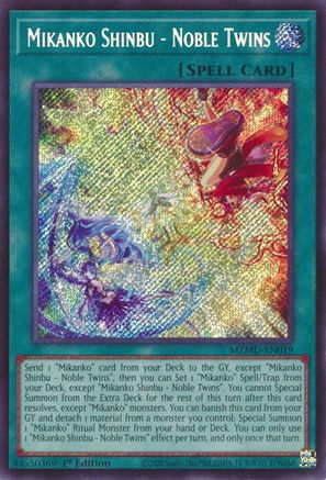 Mikanko Shinbu - Noble Twins - MZMU-EN019 -  Maze of Muertos 1st Edition