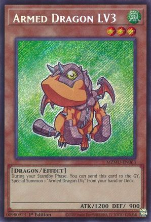 Armed Dragon LV3 - MZMU-EN063 -  Maze of Muertos 1st Edition