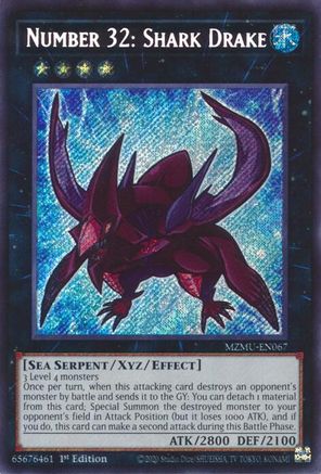 Number 32: Shark Drake - MZMU-EN067 -  Maze of Muertos 1st Edition