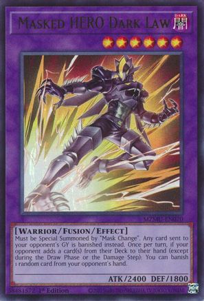 Masked HERO Dark Law - MZMU-EN070 -  Maze of Muertos 1st Edition