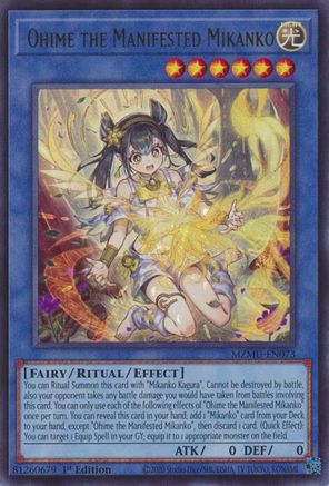 Ohime the Manifested Mikanko - MZMU-EN073 -  Maze of Muertos 1st Edition