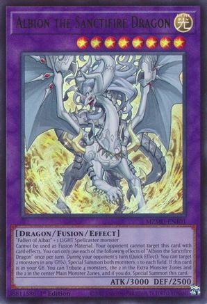 Albion the Sanctifire Dragon - MZMU-EN101 -  Maze of Muertos 1st Edition