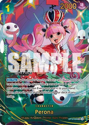 Perona (Japanese Version 3rd Anniversary Set) - OP12-034 - Super Rare