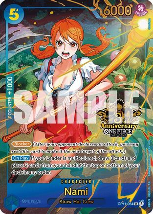 Nami (Japanese Version 3rd Anniversary Set) - OP11-054 - Super Rare