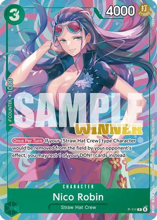 Nico Robin (Heroines Battle Winner Pack) - P-111 - Promo