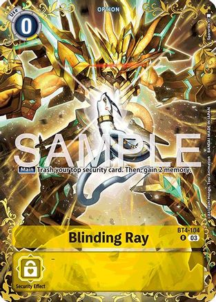 Blinding Ray - BT4-104 (Alternate Art) - BT4-104