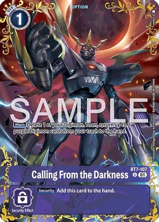 Calling From the Darkness - BT7-107 (Alternate Art) - BT7-107