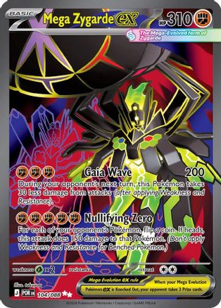Mega Zygarde ex - 104/088 - Ultra Rare - Holofoil