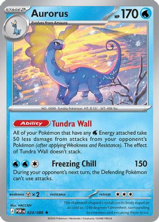 Aurorus - 024/088 - Rare - Reverse Holofoil