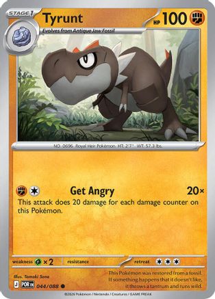 Tyrunt - 044 - Common - Reverse Holofoil