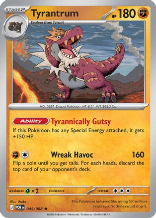 Tyrantrum - 045 - Rare - Reverse Holofoil