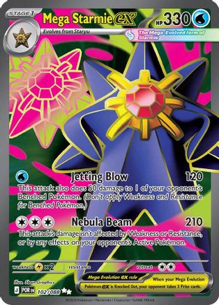 Mega Starmie ex - 102/088 - Ultra Rare - Holofoil