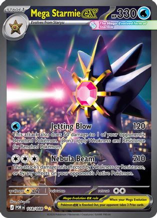 Mega Starmie ex - 118/088 - Special Illustration Rare - Holofoil
