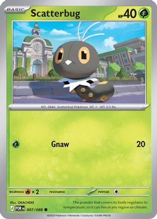 Scatterbug - 007 - Common - Reverse Holofoil