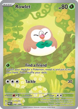 Rowlet - 090/088 - Illustration Rare - Holofoil