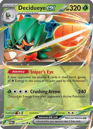 Decidueye ex - 012/088 - Double Rare - Holofoil