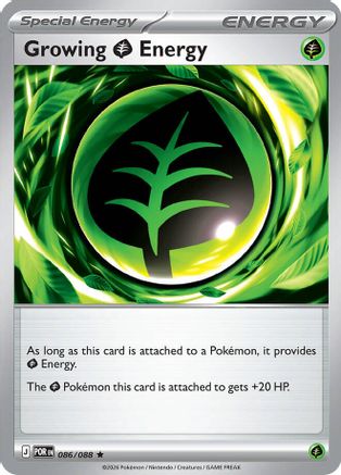 Growing Grass Energy - 086 - Rare - Holofoil