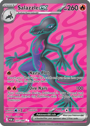 Salazzle ex - 101/088 - Ultra Rare - Holofoil