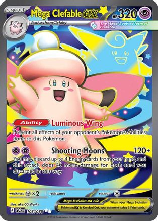 Mega Clefable ex - 103/088 - Ultra Rare - Holofoil