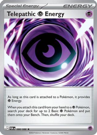 Telepathic Psychic Energy - 088 - Rare - Holofoil
